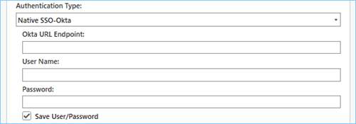 Native SSO-Okta authenticated connection Native SSO-Okta authenticated connection